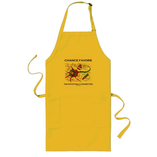Chance Favours The Intuitively Connected (Neuron) Long Apron (Front)