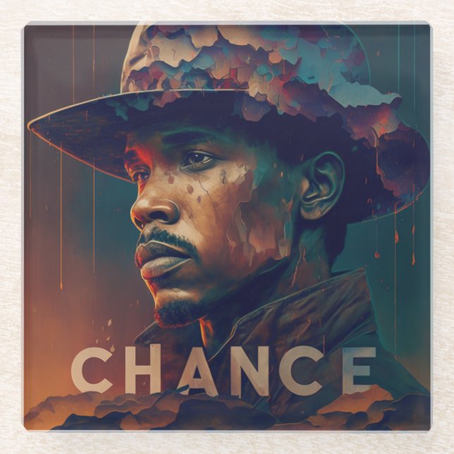 Chance Glass Coaster (Front)