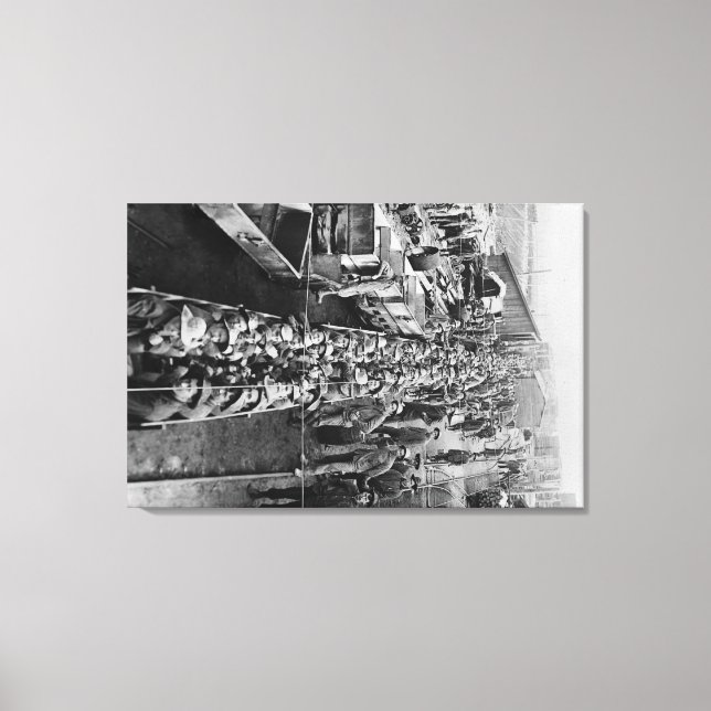 Chance Mine Workers loading up Coeur d'Alene Canvas Print (Front)