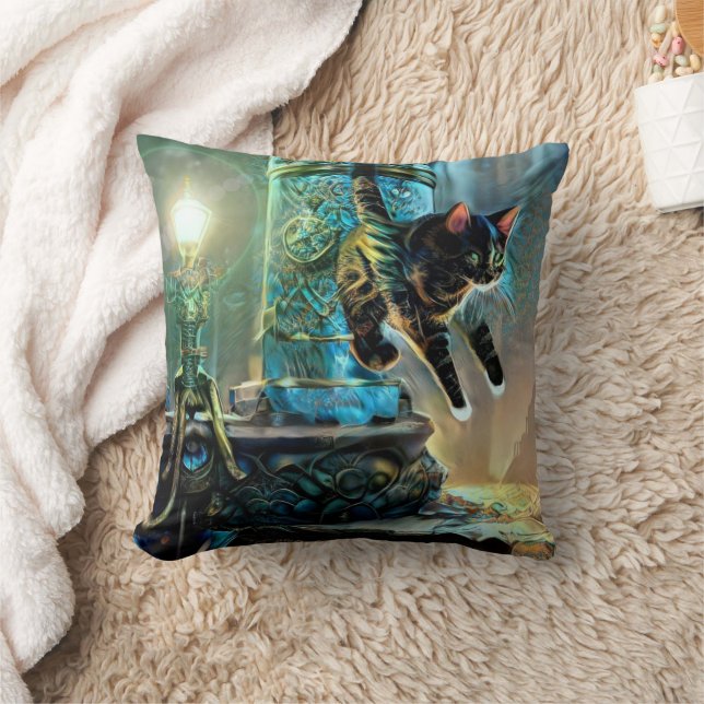 [CHANCE] The Channel Cat- Throw Pillow (Blanket)