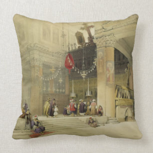 Chancel of the Church of St. Helena, plate 87 from Throw Pillow
