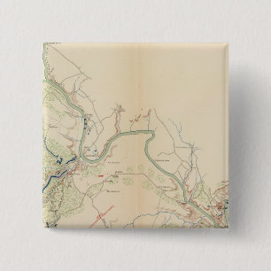 Chancellorsville, Salem Church, Fredericksburg 2 Inch Square Button