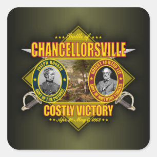 Chancellorsville Square Sticker