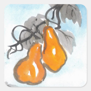 Chanceux Chinois Wu Lou Gourds Stickers