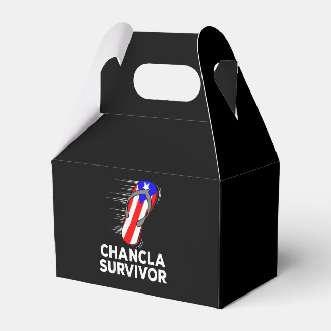 Chancla Survivor Favor Box (Front Side)