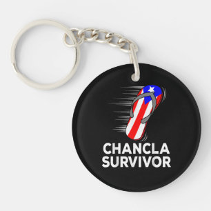 Chancla Survivor Keychain