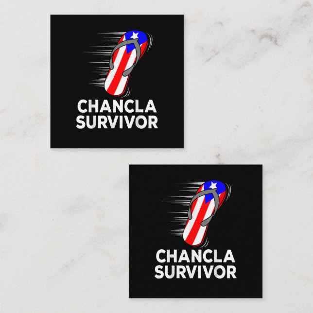 Chancla Survivor Loyalty Card (Front/Back)