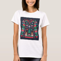 Chandail de Noël moche T-shirt esthétique
