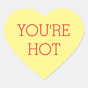 Chandail jaune Conversation Coeur Sticker personna