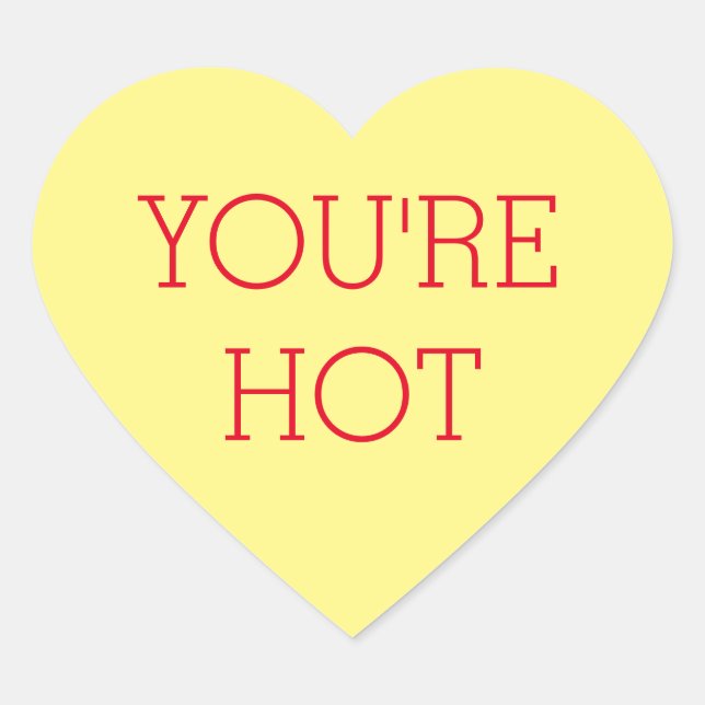 Chandail jaune Conversation Coeur Sticker personna (Devant)