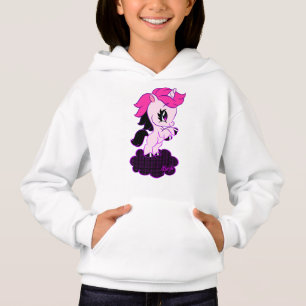 Chandail mignon d'art de la licorne de la fille