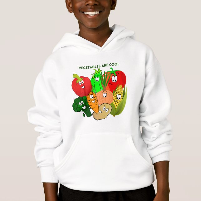 Chandails Superhéros Les légumes sont cool (Devant)