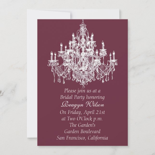 Chandee Amore' Invitation (Front)