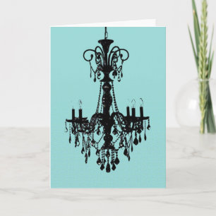 Chandelier Blue Card