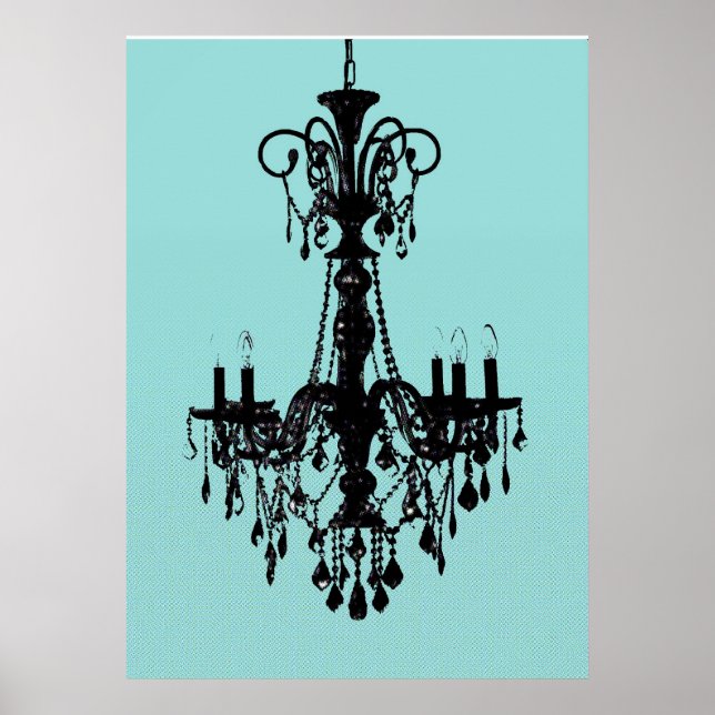 Chandelier Blue Poster (Front)