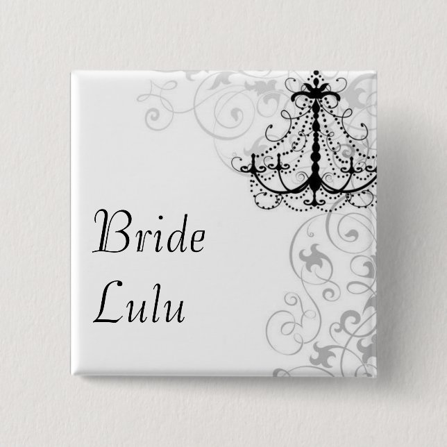 Chandelier Bride Button (Front)