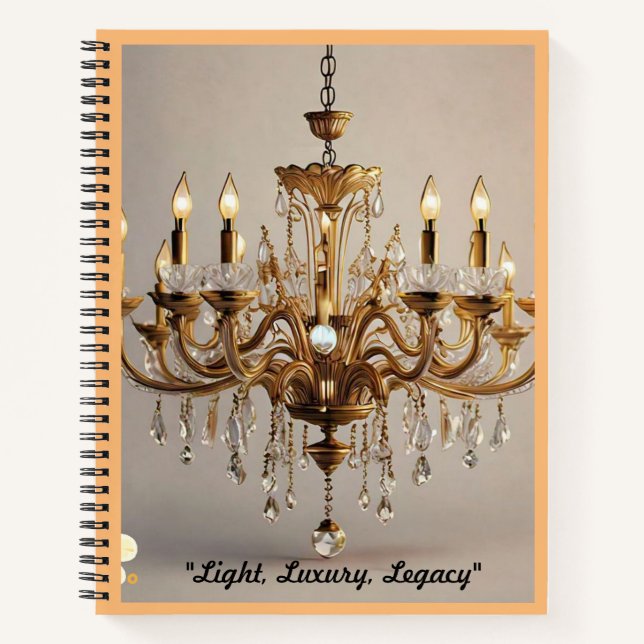 "Chandelier Charm" Notebook (Front)
