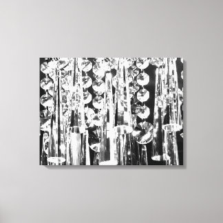 Chandelier crystals to decorate the wall! canvas print
