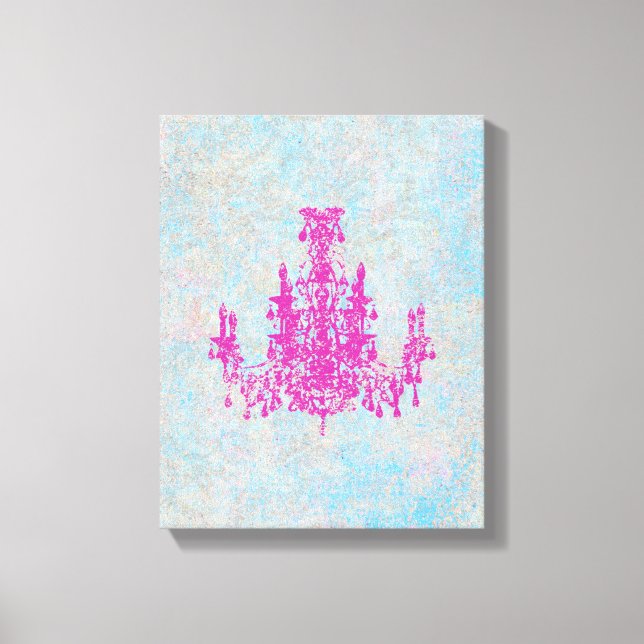 Chandelier de coco CHANGE COULEUR ~ Toile envelopp (Recto)