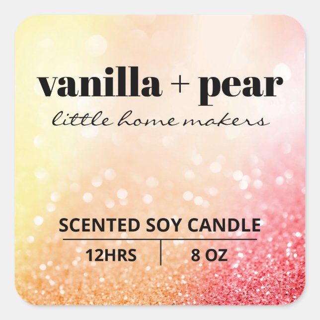 Chandelier de luxe Shimmer couleur Étiquettes (Devant)