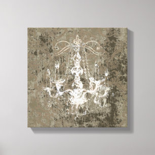 Chandelier Elegance CHANGE COLOR ~ Wrapped Canvas