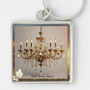 "Chandelier Elegance" Keychain