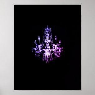 Chandelier Elegance - Poster (Canvas Option)
