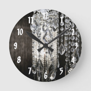 Chandelier en cristal Chic Verre Glitz Mur Horloge