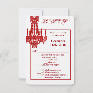 Chandelier en cristal de carte R.S.V.P. 3,5x5 Glit