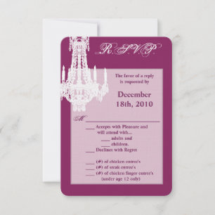 Chandelier en cristal de carte R.S.V.P. 3,5x5 Glit