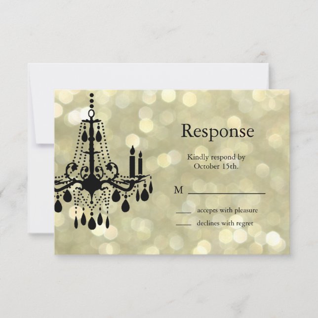 Chandelier en or brillant RSVP (Devant)