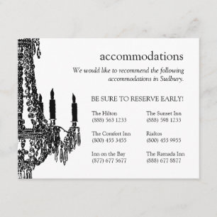 Chandelier Enregistrer la date Invitation