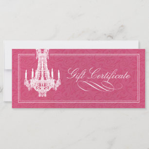 CHANDELIER GIFT CERTIFICATE