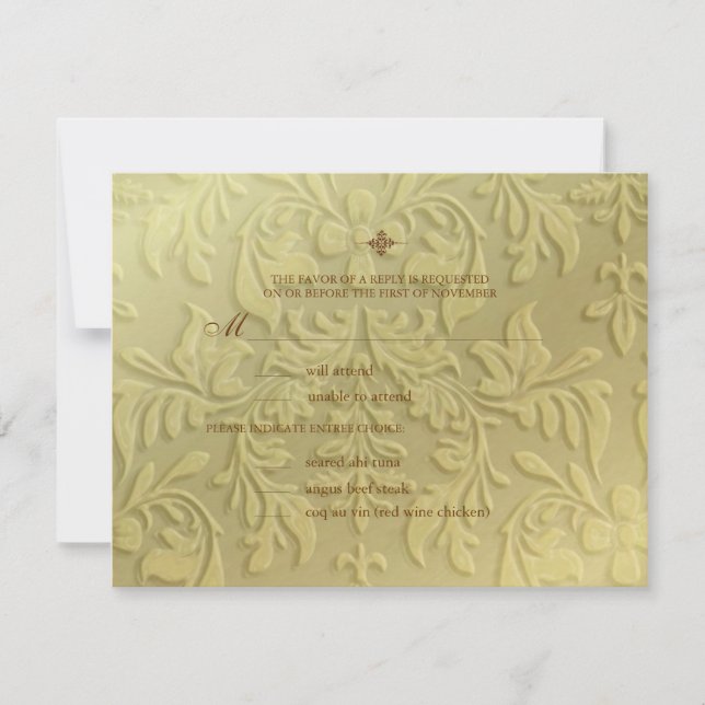 Chandelier  / LARGE RSVP for 5x7 invites (Front)