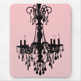 Chandelier & Pink Mouse Pad
