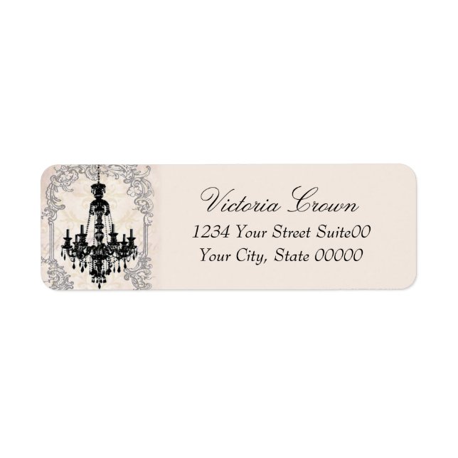 Chandelier Return Address Label (Front)