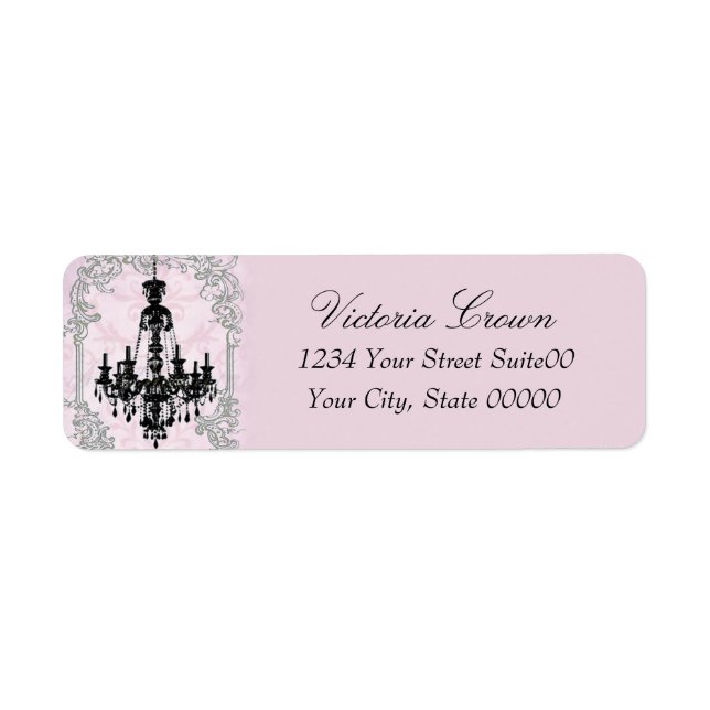 Chandelier Return Address Label (Front)