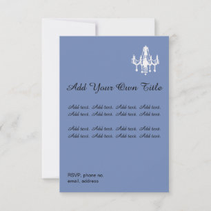 Chandelier Romantic Simple Wedding Invitation