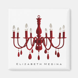 Chandelier rouge ~ Magnet