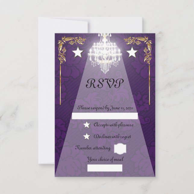 Chandelier RSVP Card (Front)