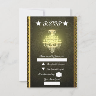 Chandelier RSVP Card