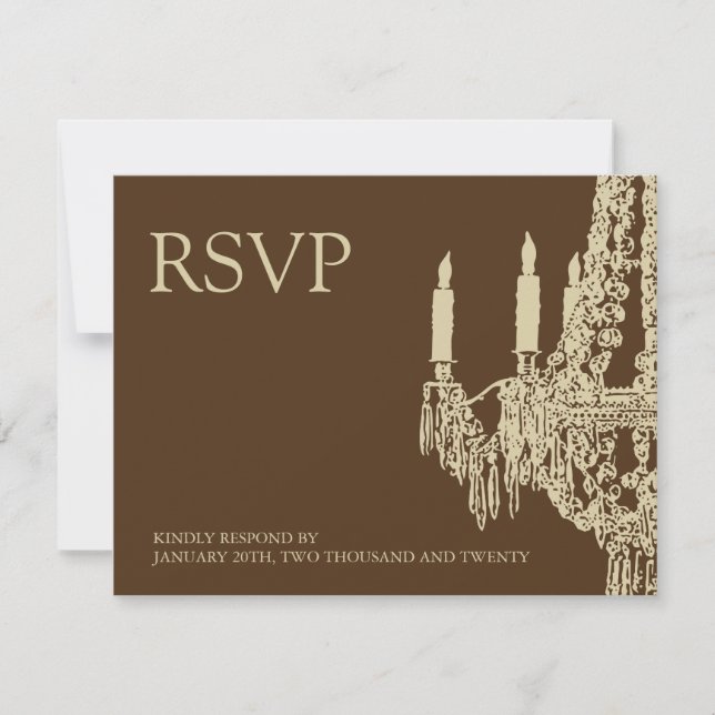 Chandelier RSVP Cards (Front)