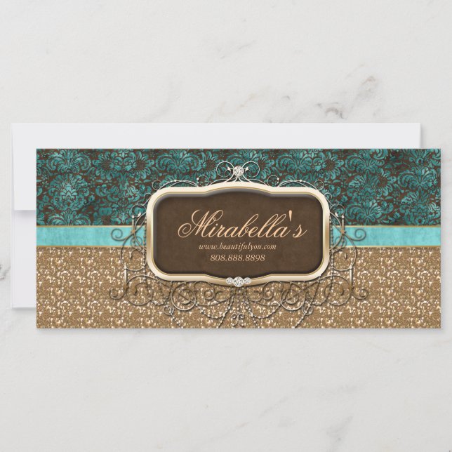 Chandelier Tanning Salon Gift Certificate Gold (Front)