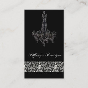 Chandelier vintage Damask cartes de visite
