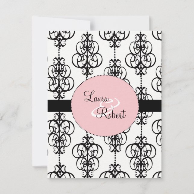 Chandelier Wedding Invitations - 4.25" x 5.5" (Front)