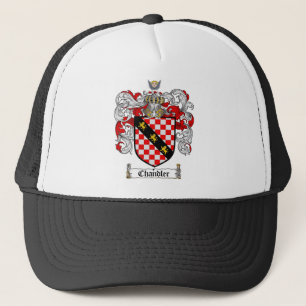 CHANDLER FAMILY CREST -  CHANDLER COAT OF ARMS TRUCKER HAT
