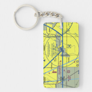 Chandler Municipal Airport chart / taxi diagram Keychain