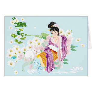 Chang E, Lapin, Fête de la Lune des fleurs