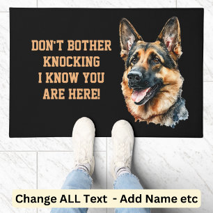 Change ALL Text, Don't Knock, I Know You Are Here  Doormat