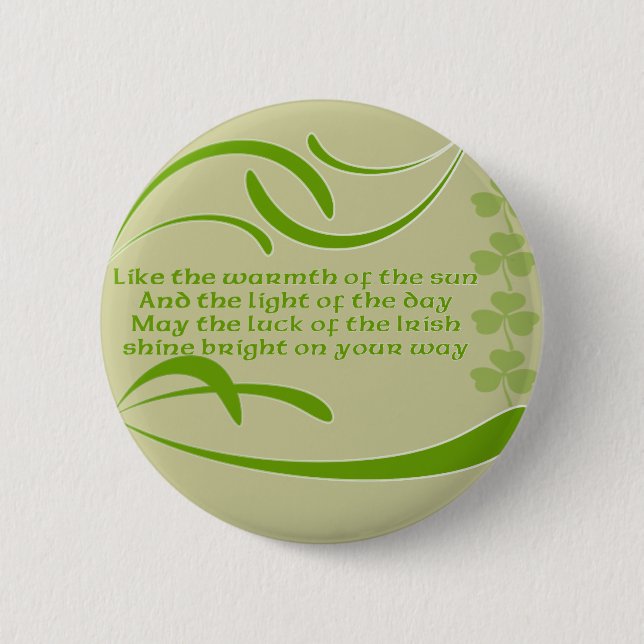 Change background colour-Irish Blessing 2 Inch Round Button (Front)